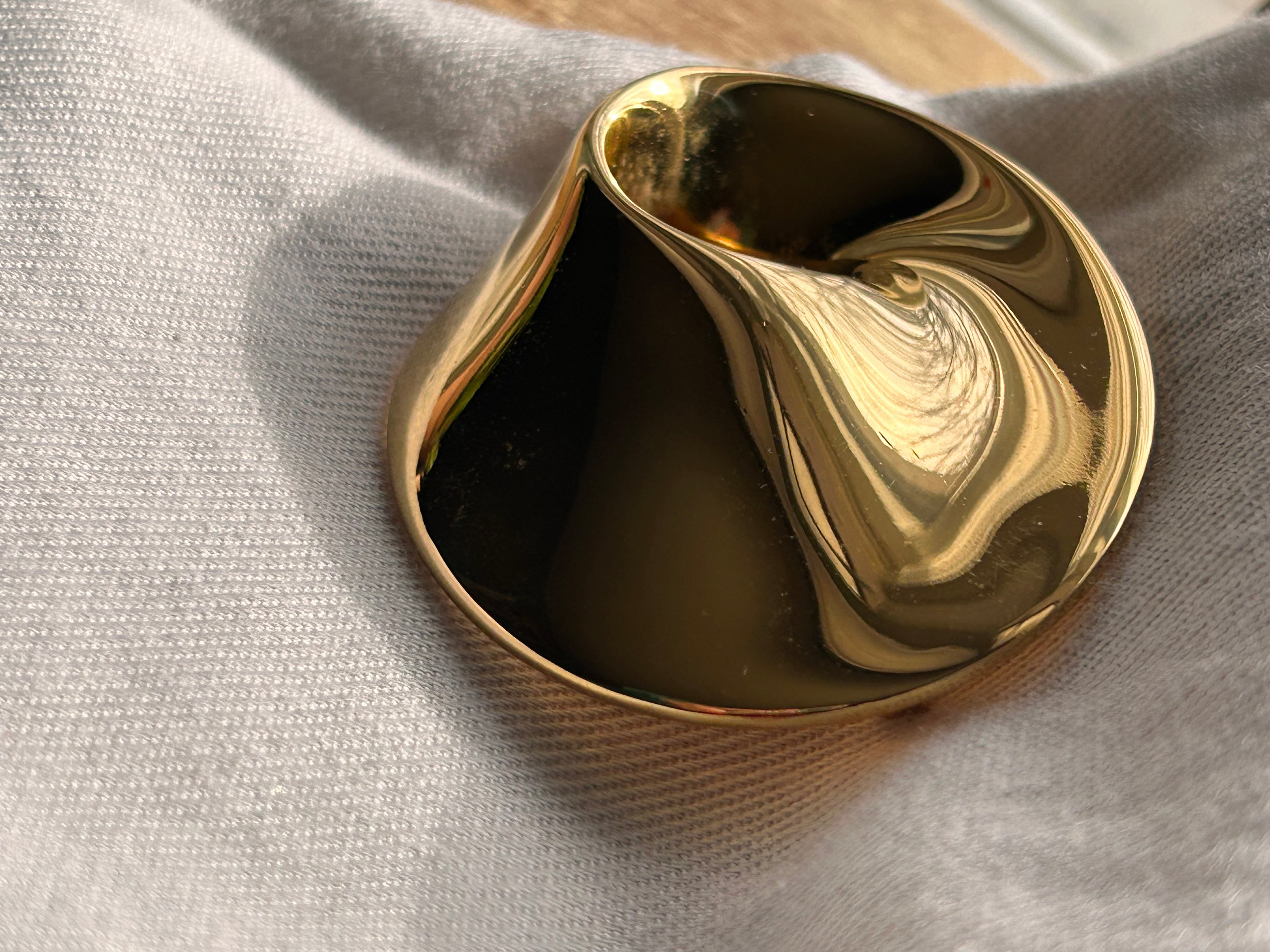 Monet Molten Gold Brooch