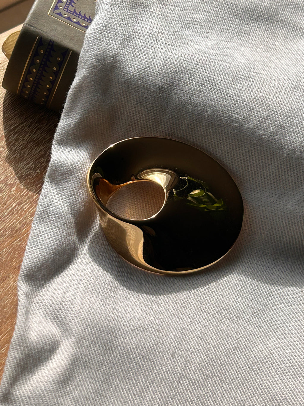 Monet Molten Gold Brooch