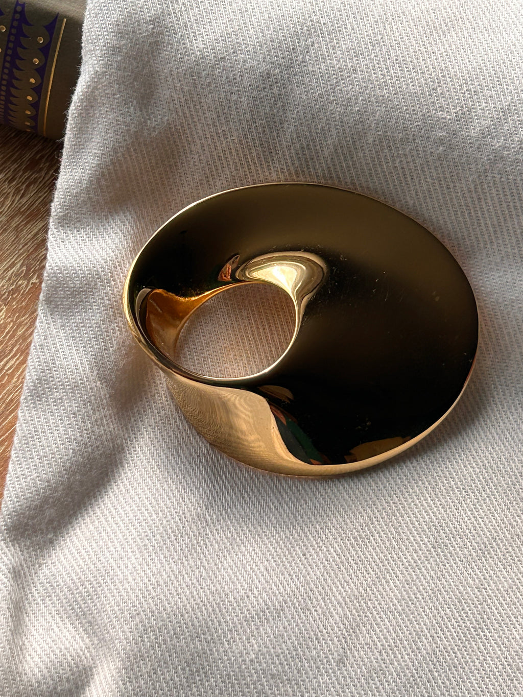 Monet Molten Gold Brooch
