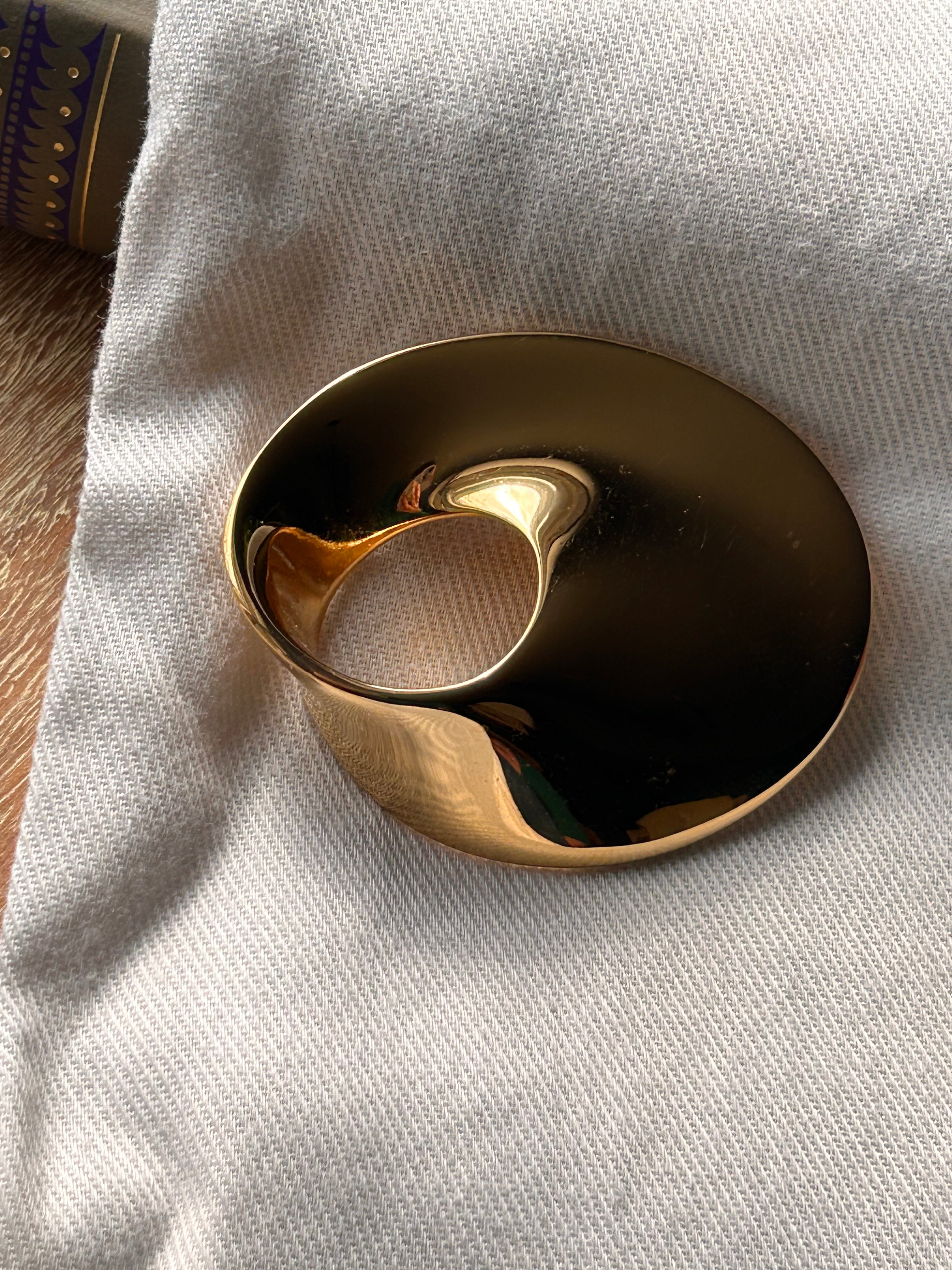 Monet Molten Gold Brooch